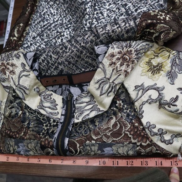 Beguile By Byron Lars Noemi Dress Womens 2 Brown Romantic Feminine Boho Coquette - Picture 15 of 16